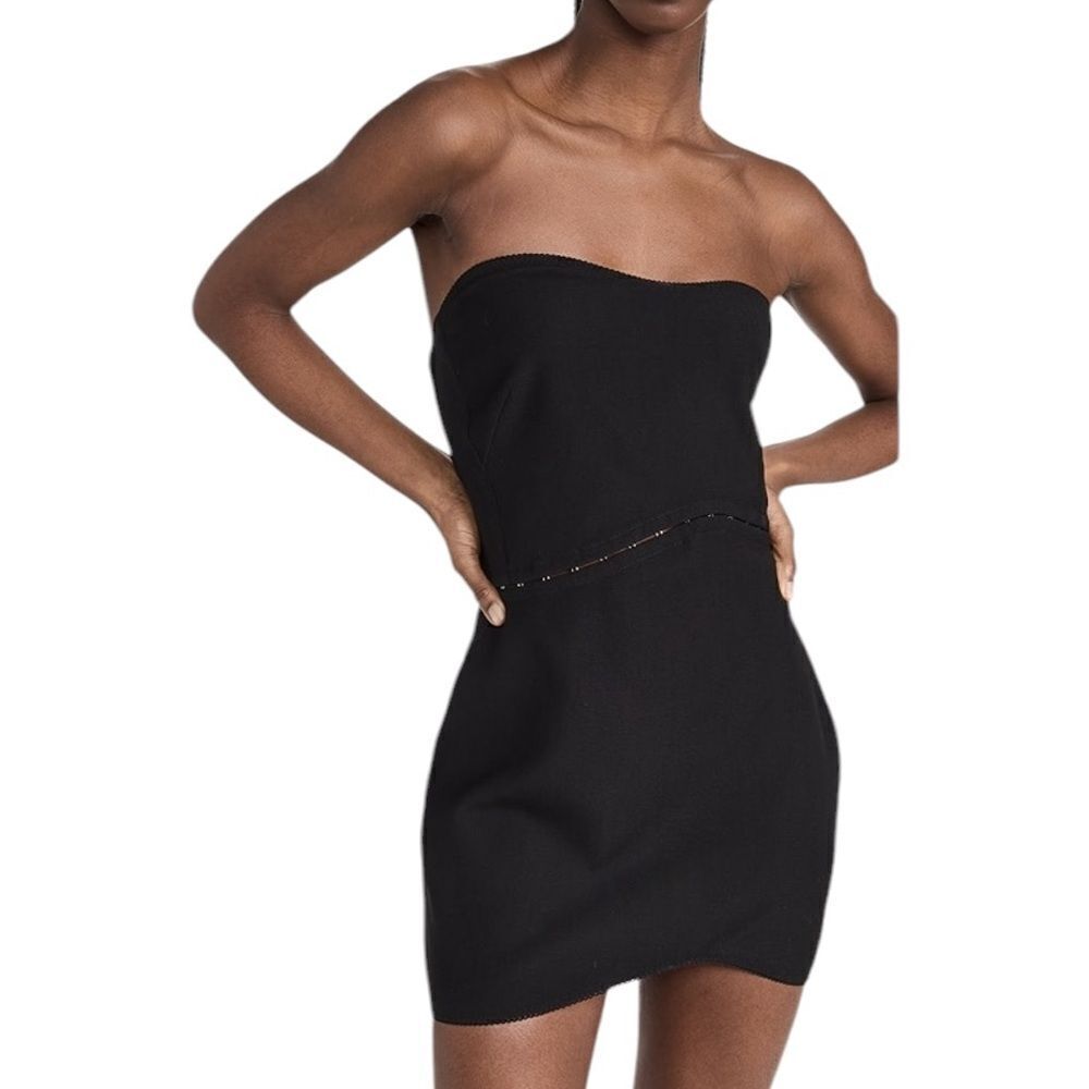 Anna October Black Wave Mini Dress | Size L